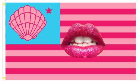 She'll USA Pink 3'X5' Flag ROUGH TEX® 100D