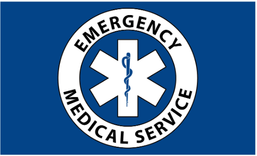 Emergency Medical Service 3'X5' Double Sided Flag ROUGH TEX® 100D