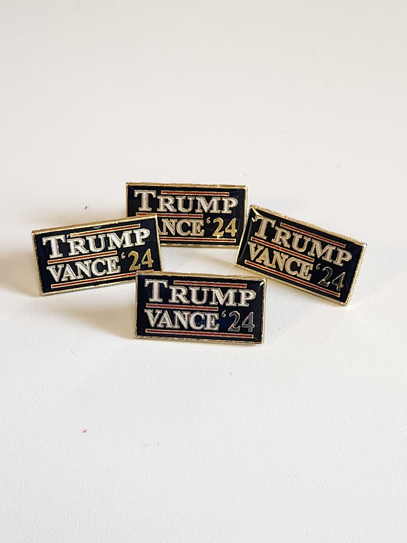 Trump Vance 2024 Lapel Pins Cloisonné GOP Republican Candidates President