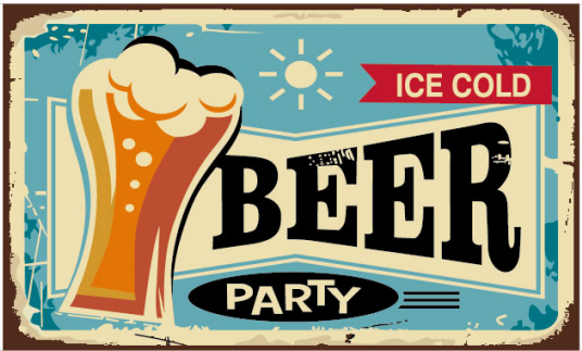 Ice Cold Beer Party 3'X5' Flag ROUGH TEX® 100D
