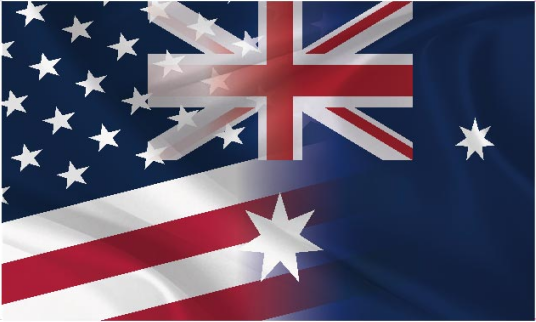 USA Australia Blended 3'X5' Flag ROUGH TEX® 100D