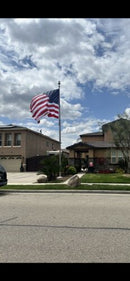 U.S.A. 10'x15' USA 100% Rough Tex Nylon American Flag Embroidered Stars Sewn Stripes 10x15 Feet