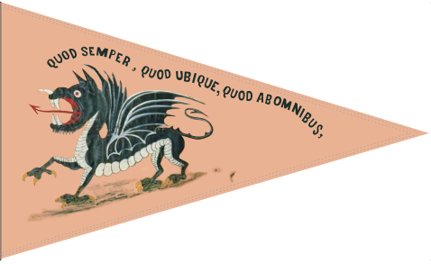 Latin Dragon Pennant 1865 3'X5' Flag ROUGH TEX® 100D American History