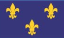 Fleur De Lis Blue 3'x5' Embroidered Flag ROUGH TEX® Cotton