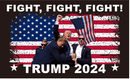 Fight Fight Fight Trump 2024 3'X5' Flag ROUGH TEX® 100D