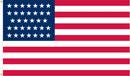 Union 34 Stars 2'x3' Embroidered Flag Rough Tex® Cotton