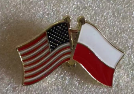 USA & Poland Friendship Lapel Pin