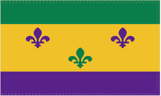 French Quarter Fleur De Lis 3'X5' Flag ROUGH TEX® 100D