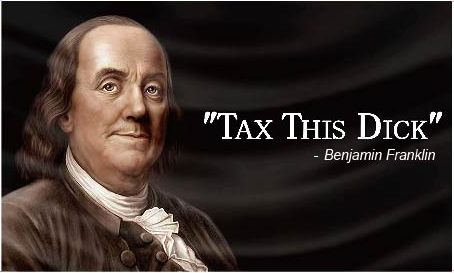 Tax This Dick Benjamin Franklin 3'X5' Flag ROUGH TEX® 100D