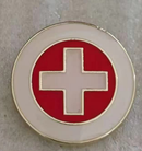 European Red Cross Lapel Pin Swiss Style Flag Pins