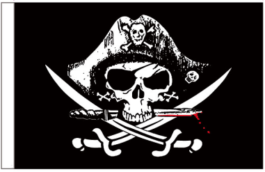 Pirate Dead Man Chest 12"x18" Flag ROUGH TEX® 100D With Grommets