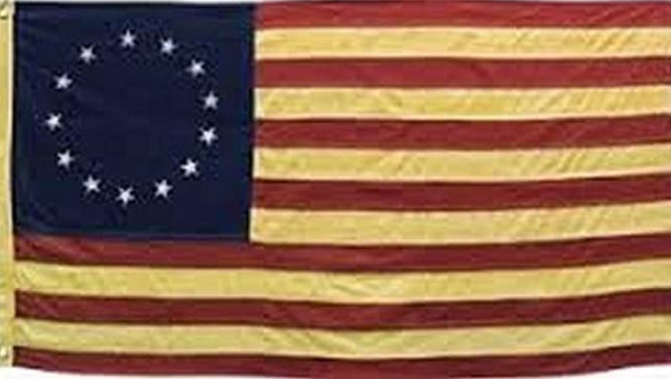 Vintage Betsy Ross 2'x3' Embroidered Flag Rough Tex® Cotton