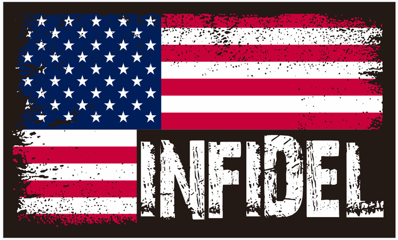 USA Infidel 3'X5' Flag ROUGH TEX® 100D