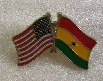 USA & Ghana Friendship Lapel Pin