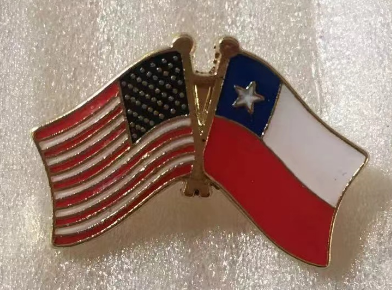 USA & Chile Friendship Lapel Pin