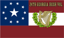 24th Georgia Irish Volunteer 3'X5' Flag ROUGH TEX® 100D