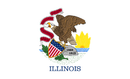 Illinois 3'X5' Double Sided Flag ROUGH TEX® Nylon 150D