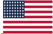 USA 48 Stars 12"x18" Stick Flag ROUGH TEX® 100D 30" Wooden Stick