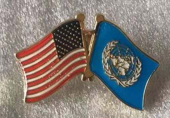USA & United Nations Lapel Pin