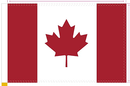 Canada 8"x12" Stick Flag Rough Tex® with 24" Wooden Staff