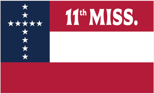 11th Mississippi 3'X5' Flag ROUGH TEX® 100D