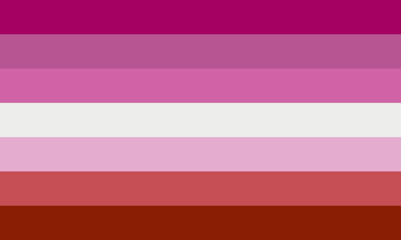 Lesbian Pride 12"x18" Stick Flags Parade Rainbow