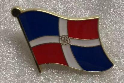 Dominican Republic Wavy Lapel Pin