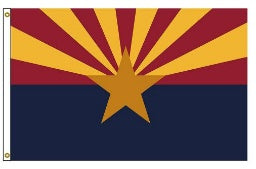 Arizona 12"x18" Double Sided Flag With Grommets ROUGH TEX® Knit Nylon