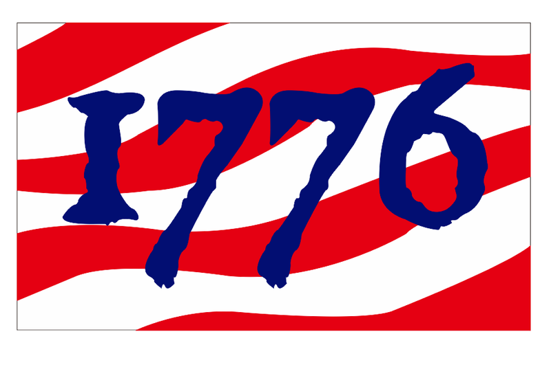 1776 Red Stripes 3'X5' Flag ROUGH TEX® 68D