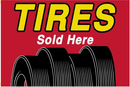 Tires Sold Here 3'X5' Flag ROUGH TEX® 100D