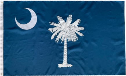 South Carolina 2023 4'x6' Embroidered Flag ROUGH TEX® 600D