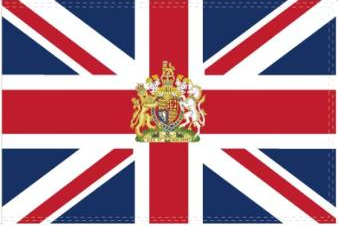 United Kingdom Coat of Arms 3'x5' Flag ROUGH TEX® 100D