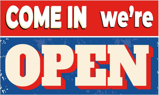 Come In We're Open 3'x5' Flag ROUGH TEX® 100D