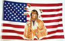 USA Indian 3'X5' Flag ROUGH TEX® 68D