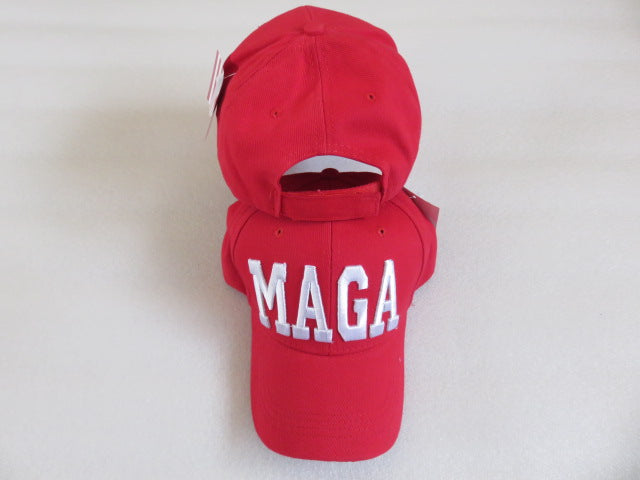 MAGA Red Embroidered Cap
