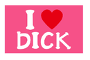 I Heart Dick 3'X5' Flag ROUGH TEX® 68D