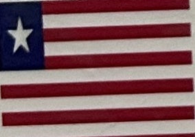 Liberia 4"x6" Desk Stick Flag Sewn Rough Tex®