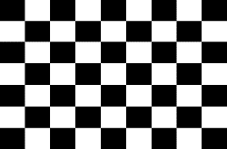Checkered Race 12"x18" Double Sided Flag With Grommets ROUGH TEX® Knit Nylon