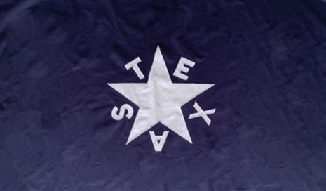 Lorenzo De Zavala Texas Lone Star 3'x5' Embroidered Flag ROUGH TEX® Cotton with Colored Box