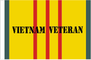 Vietnam Veteran Service Ribbon 12"x18" Stick Flag ROUGH TEX® 100D 30" Wooden Stick