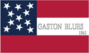 Gaston Blues Colorado 37th 3'X5' Flag ROUGH TEX® 100D 1861 Stars & Bars 11 Stars