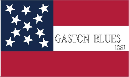 Gaston Blues Colorado 37th 3'X5' Flag ROUGH TEX® 100D 1861 Stars & Bars 11 Stars