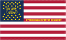 6th Michigan Do Your Duty Union American 1861 War 3'x5' Flag ROUGH TEX® 100D