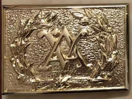 Old Virginia Buckle Plate 1861 VA Belt Buckle Gold Reproduction Civil War