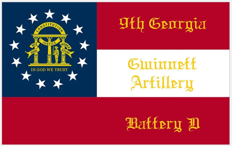 Gwinnett Artillery 9th Georgia 3x5 Cotton