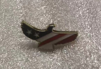 USA Eagle Lapel Pin American Flag