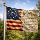 Betsy Ross "We The People" 1776 Vintage Flag | 3x5 Feet | 100D Rough Tex® | Waterproof & UV Protected | Brass Grommets