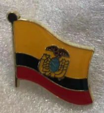 Ecuador Wavy Lapel Pin