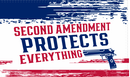 2nd Amendment Protects Everything American 2A USA NRA 3'x5' Flag ROUGH TEX® 100D Gun Rights