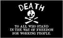 Freedom Black Death 3'x5' Flag ROUGH TEX® 100D